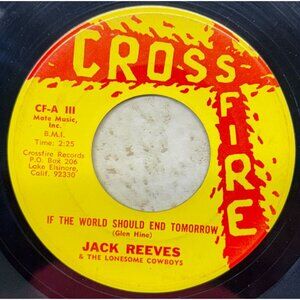 Jack Reeves If the World Should End Tomorrow / Memory of Mary 45 Country